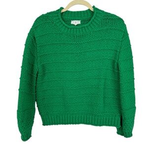 Lou & Grey Kelly Green thick knit sweater S